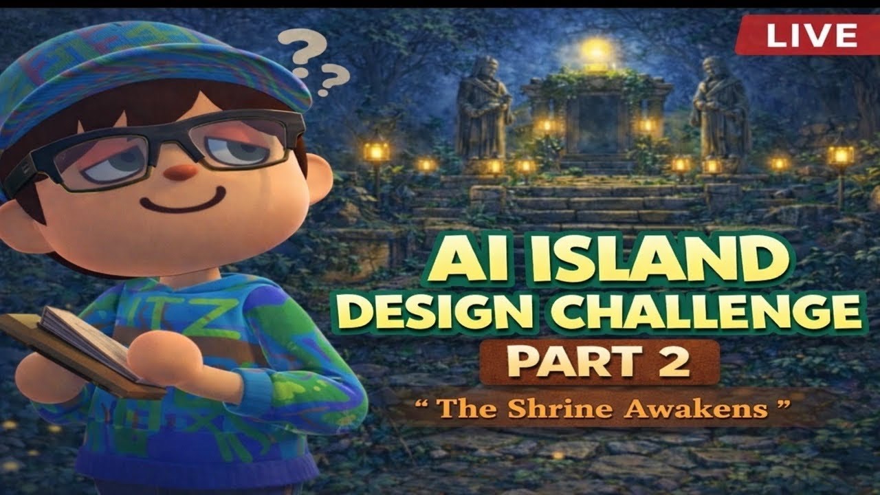 Animal Crossing: New Horizons - AI Island Design Challenge - The Shrine Awakens - Part 2