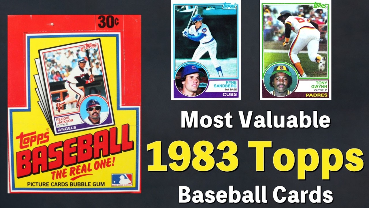 25 Baseball Cards Worth Money - 1983 Topps Most Valuable Baseball Cards