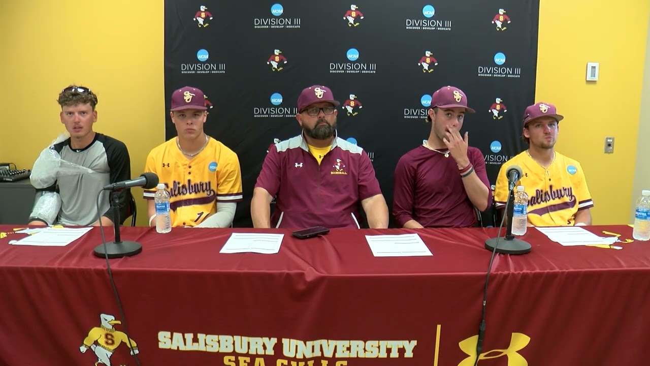 Salisbury University Baseball Regional Championship Press Conference