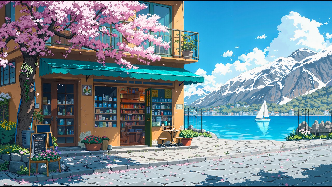 Spring Morning Coffee 🌸 Aesthetic Lofi Beats for a Peaceful Day - Lofi Hip Hop to Relax/Study