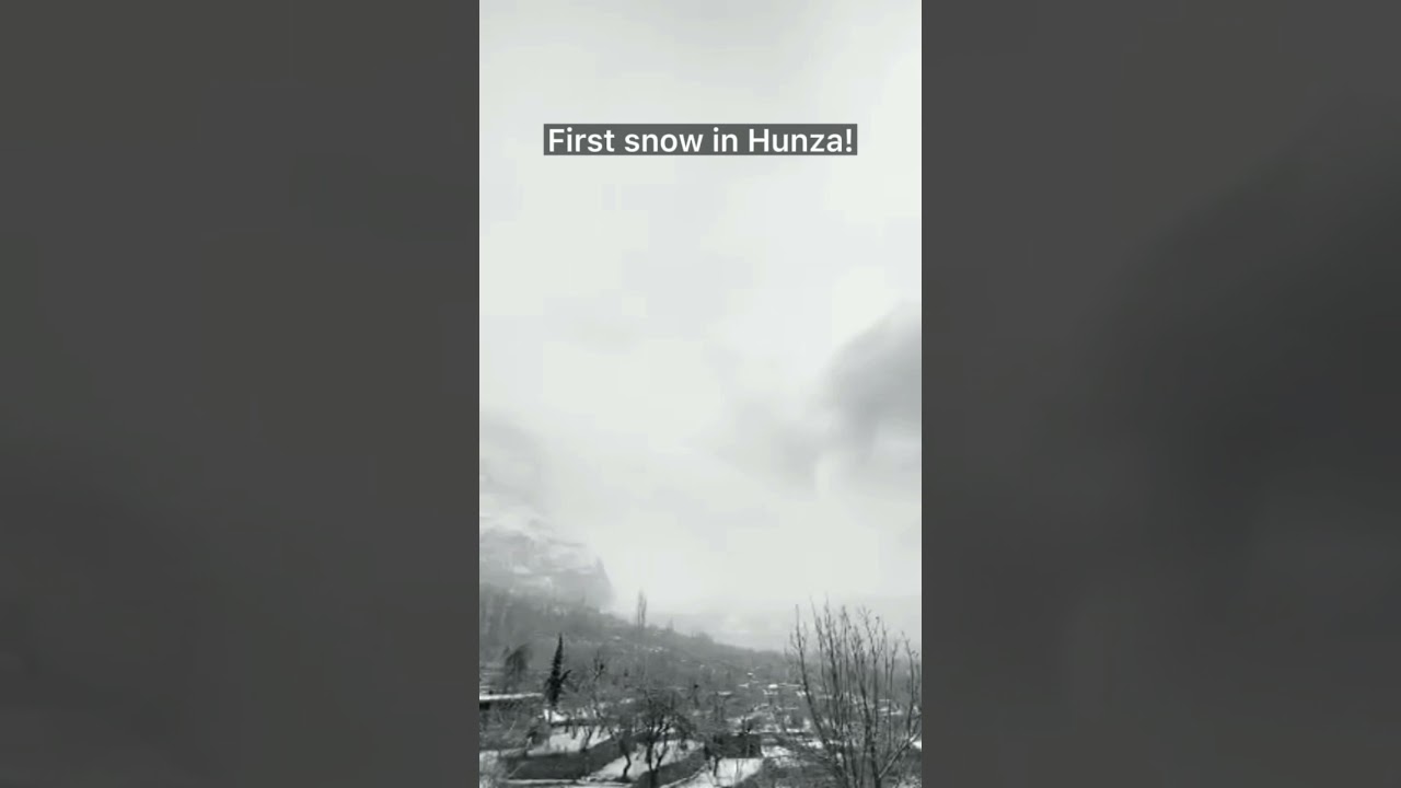First snow of the season! #hunza #snow #snowfall #gilgitbaltistan #pakistan #winter #cold #beautiful