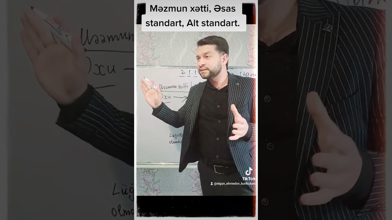 Məzmun xətti, Əsas standart, Alt standart #miq #kurikulum #sertifikasiya #mektebeqeder