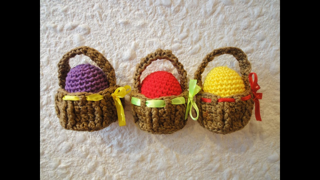 Пасхальная корзинка Easter basket Crochet