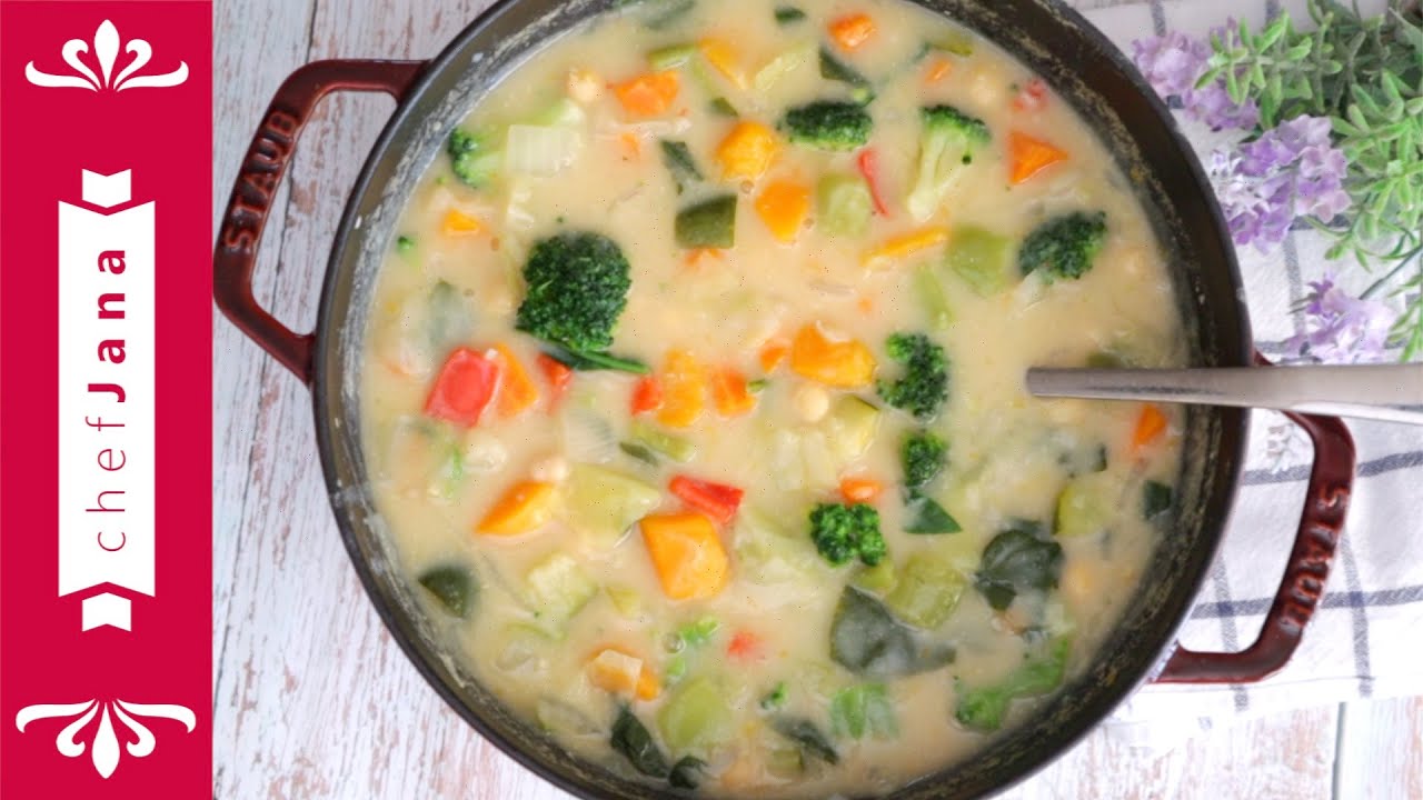 A PERFECT SOUP FOR WINTER NIGHTS: LOW-CARB, HIGH PROTEIN CREAMY DETOX SOUP⎜OIL-FREE & VEGAN