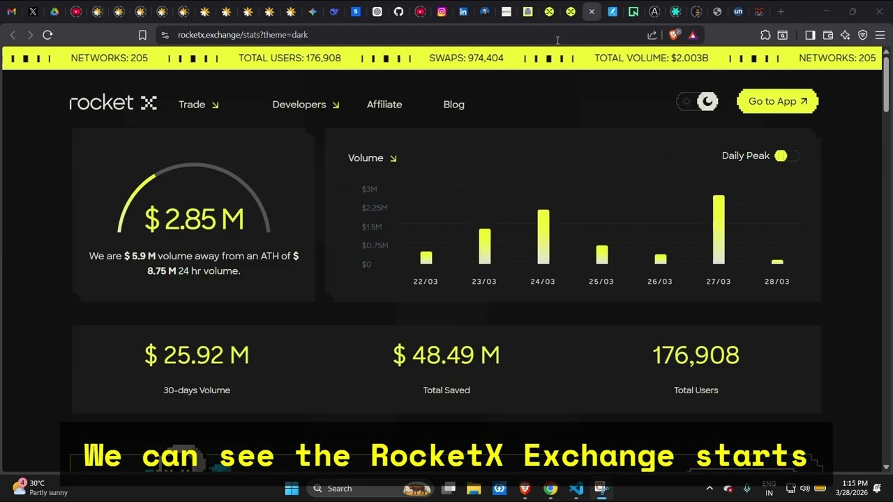 RocketX Exchange vs Houdini Swap | Swap Demo