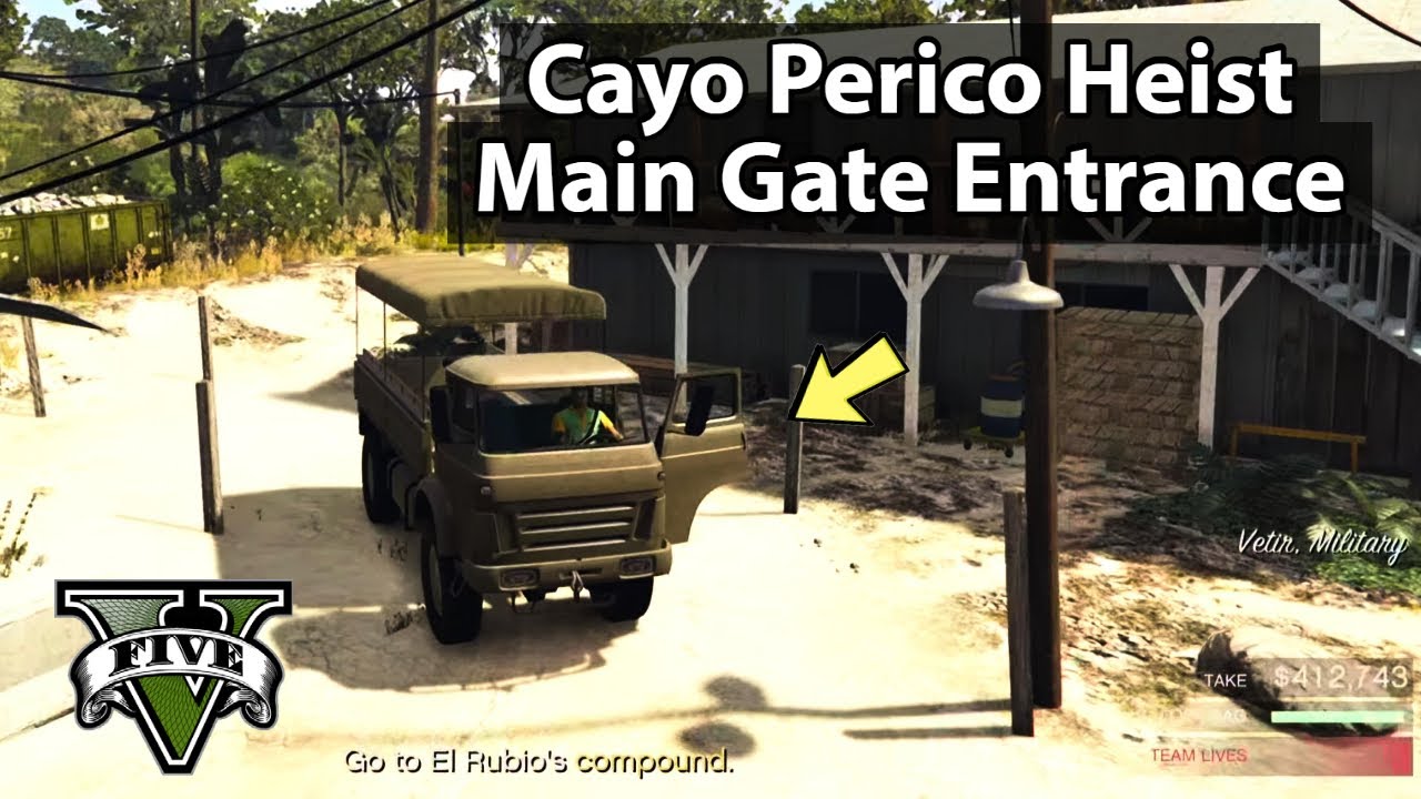 Cayo Perico Main Gate Entrance GTA Online