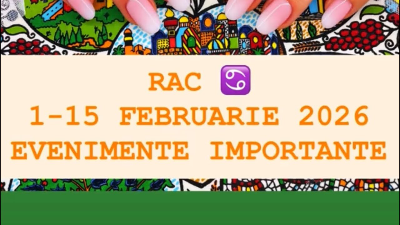 ZODIA RAC ♋️   - EVENIMENTE IMPORTANTE