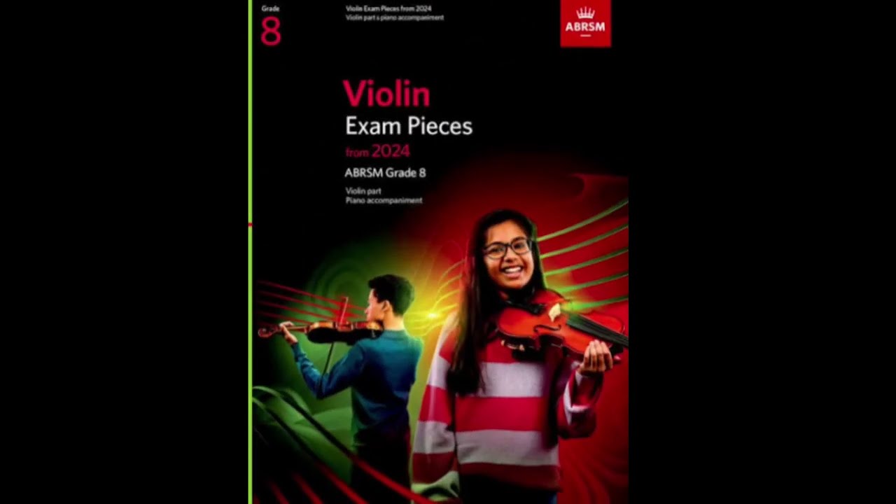 (Piano Accomp.)ABRSM Violin Exam 2024 Grade 6 B:1 Andante:No.1 from Southland Sketchers by Burleigh