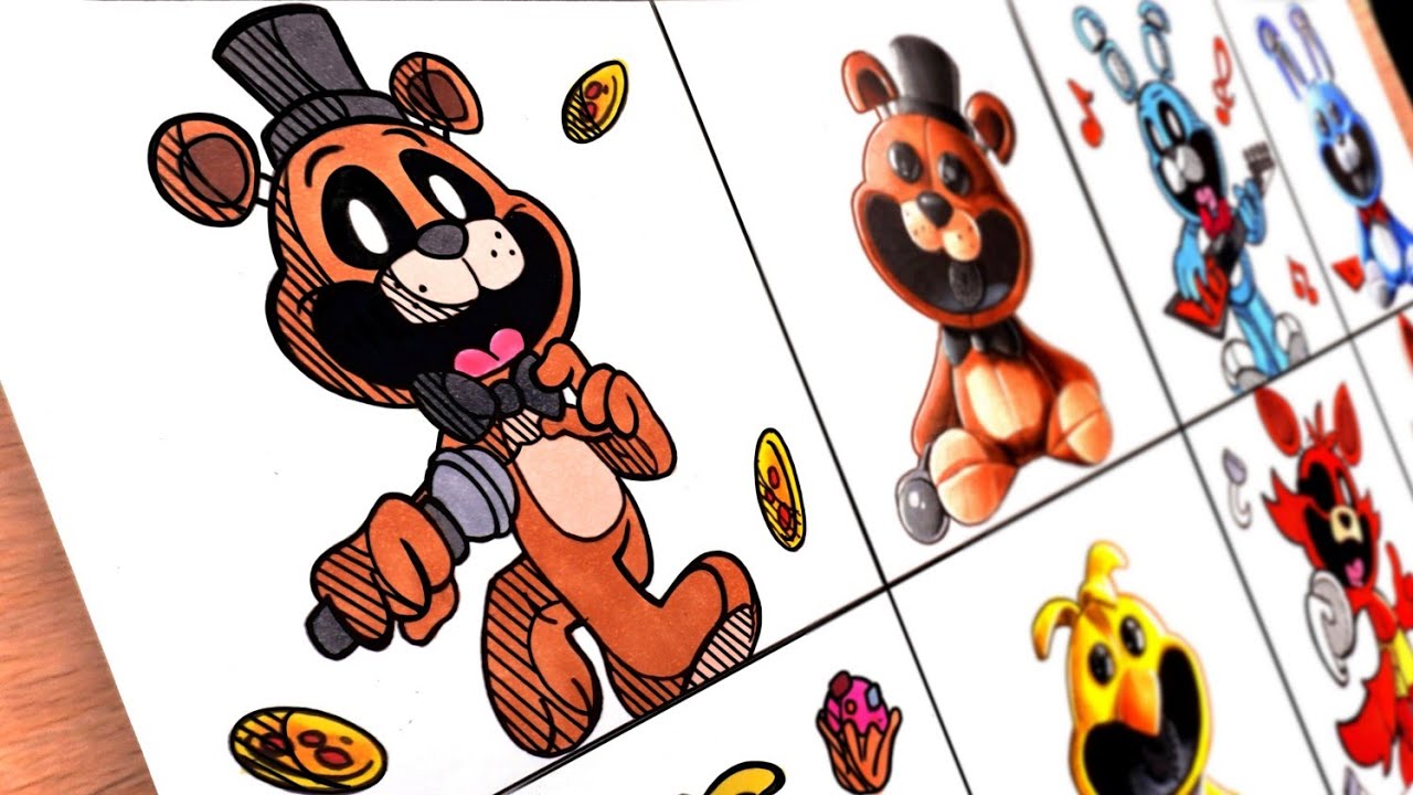 Drawing FNAF in Smiling Critters style ( Five Nights At Freddy's / Poppy Playtime Chapter 5 )