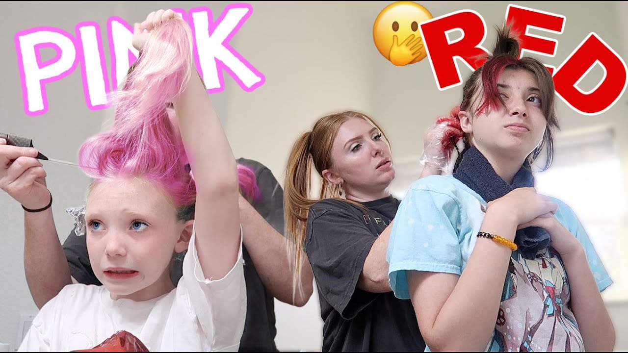 Dyeing my 15 & 8 year old daughter's hair 🥲