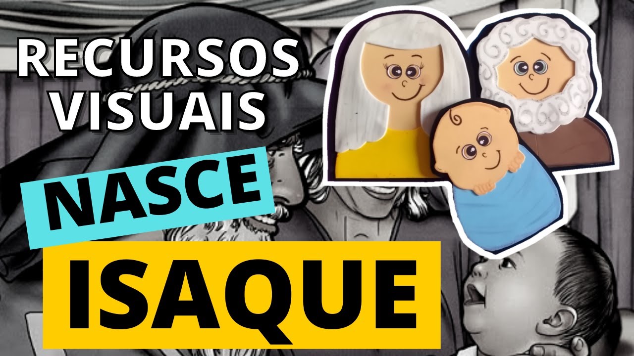 O Nascimento de Isaque 👶😍Recurso Visual Para Ministério Infantil