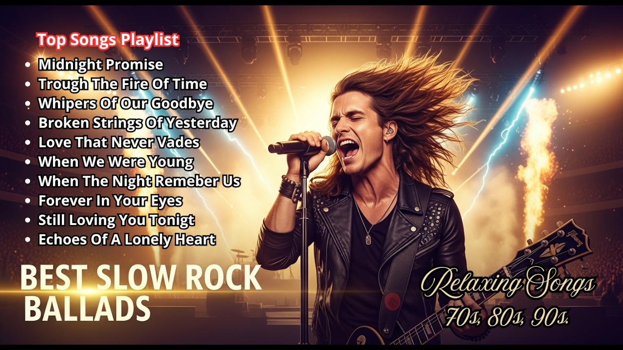 🔴 LIVE – Best Slow Rock Love Songs | 80s 90s Rock Ballads Playlist