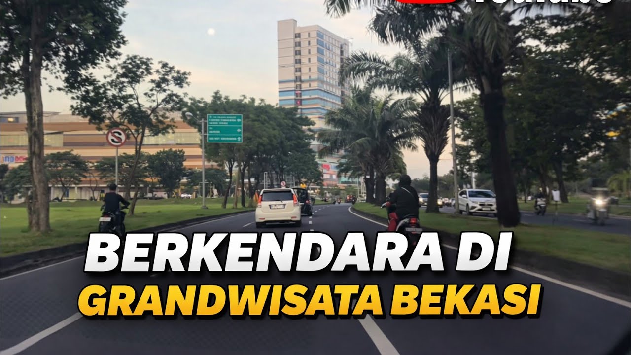 ASMR virtual Tour Berkendara dari Mustikajaya ke Grandwisata tambun Bekasi #asmr #virtualtour 