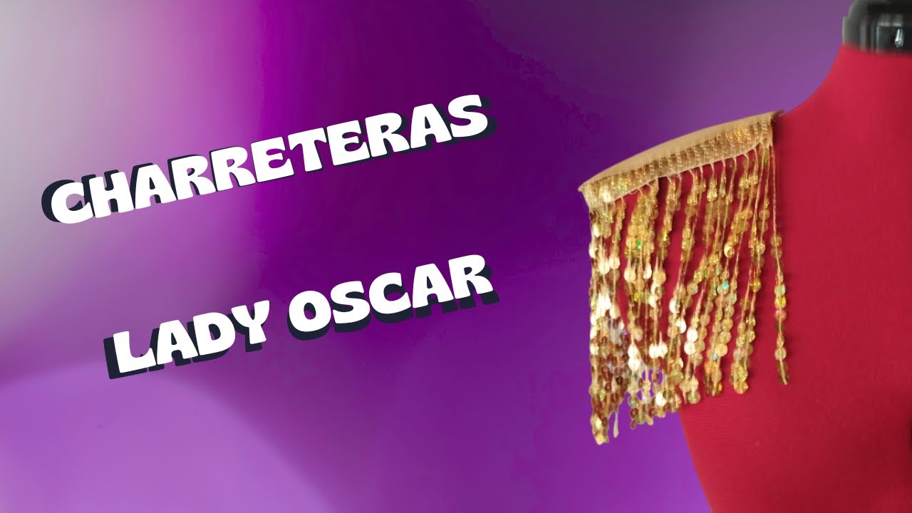 Cómo hacer CHARRETERAS de Lady Oscar | COSPLAY militar fácil con flecos y pintura ✨🪶