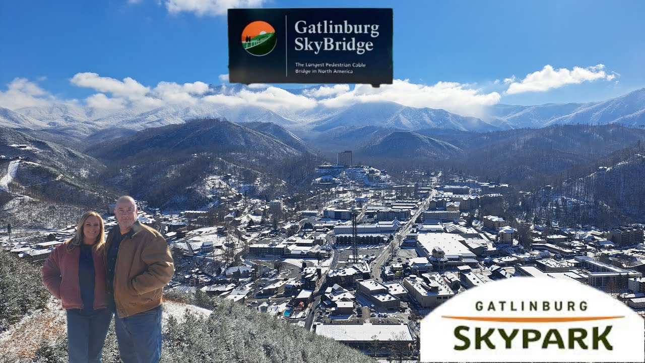 Gatlinburg SkyBridge In The Snow!