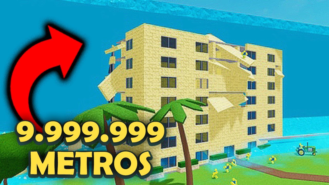 Um TSUNAMI de 9,999,999 METROS de ALTURA - Roblox Tsunami Simulator