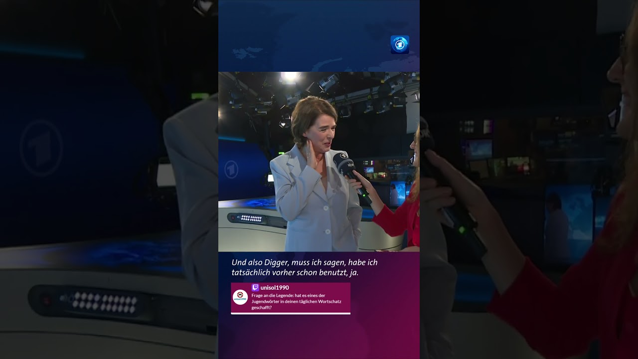 Welche Jugendw&ouml;rter Susanne Daubner privat nutzt #daubner #jugendw&ouml;rter #tagesschau