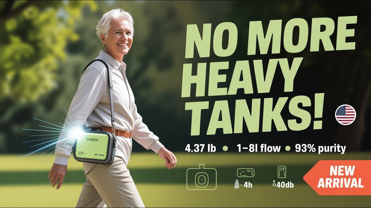 VARON NT-08G Review — 4.37 lb 1–8L Portable Oxygen Concentrator | 93% Purity, 4-Hour Battery