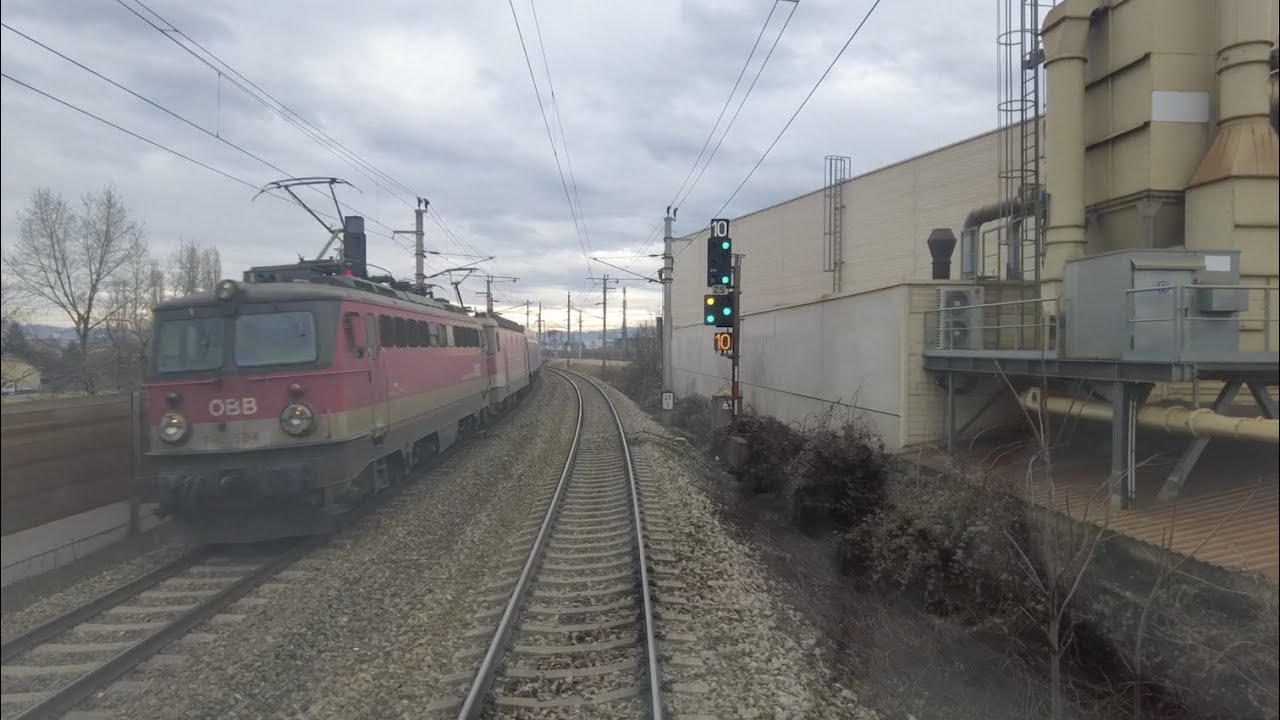 Führerstandsmitfahrt  Wien Zentralverschiebebf. 🇦🇹 -  Leoben Hbf 🇦🇹         am 04.01.2022