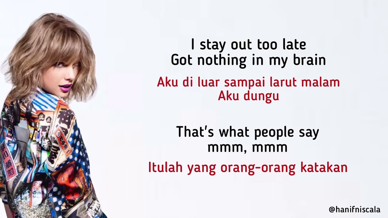Taylor Swift - Shake It Off | Lirik Terjemahan