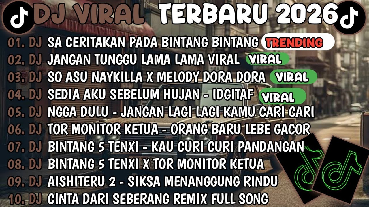 DJ TIKTOK TERBARU 2026🎵DJ SA CERITAKAN PADA BINTANG BINTANG-JAUH KO PERGI🎵DJ JANGAN TUNGGU LAMA LAMA