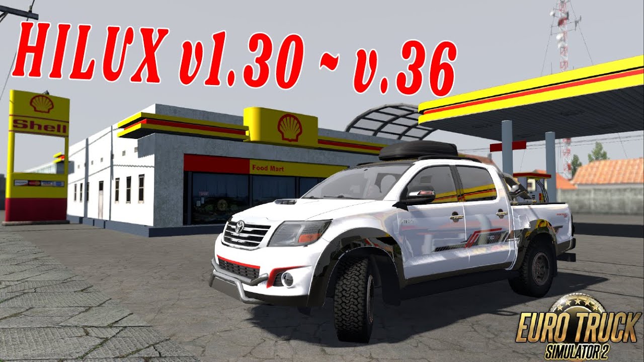 Review Toyota Hilux TRD Sport v1.30 ~ 1.36 || ETS2 Mod Indonesia Free