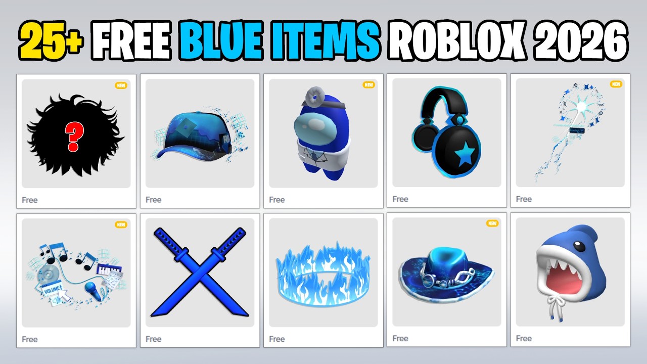БОЖЕ МОЙ! ЗАБИРАЙТЕ 25+ БЕСПЛАТНЫХ СИНИХ ПРЕДМЕТОВ В ROBLOX ПРЯМО СЕЙЧАС! (СОБЫТИЕ 2026)