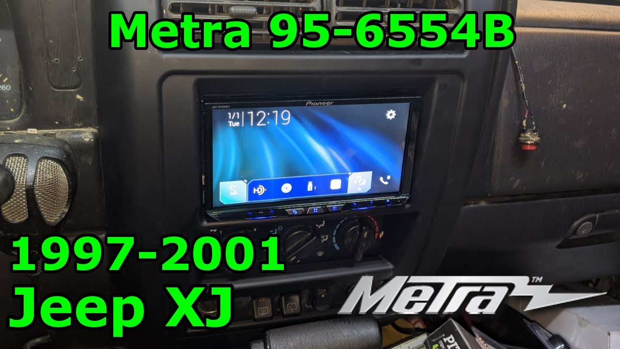 1997-2001 Jeep Cherokee XJ | Pioneer AVH-W4500NEX Double DIN Install | Metra 95-6554B