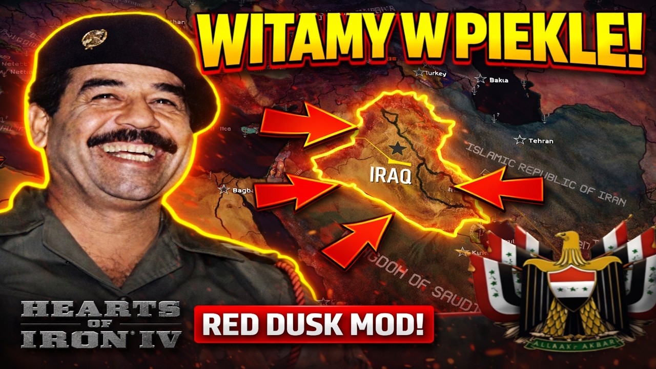 PIEKŁO IRAKU w 2000 ROKU! | Red Dusk | Hearts of Iron 4