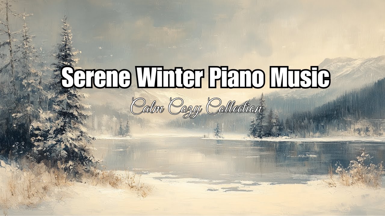 Serene Winter Piano Music | Relaxing Snowy Woods Ambience for Peaceful Focus & Relaxation