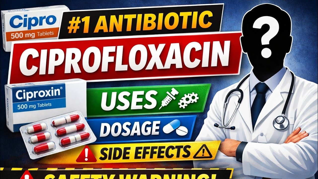 Ciprofloxacin (Cipro / Ciproxin) Explained | Uses, Dosage, Side Effects & Safety Guide