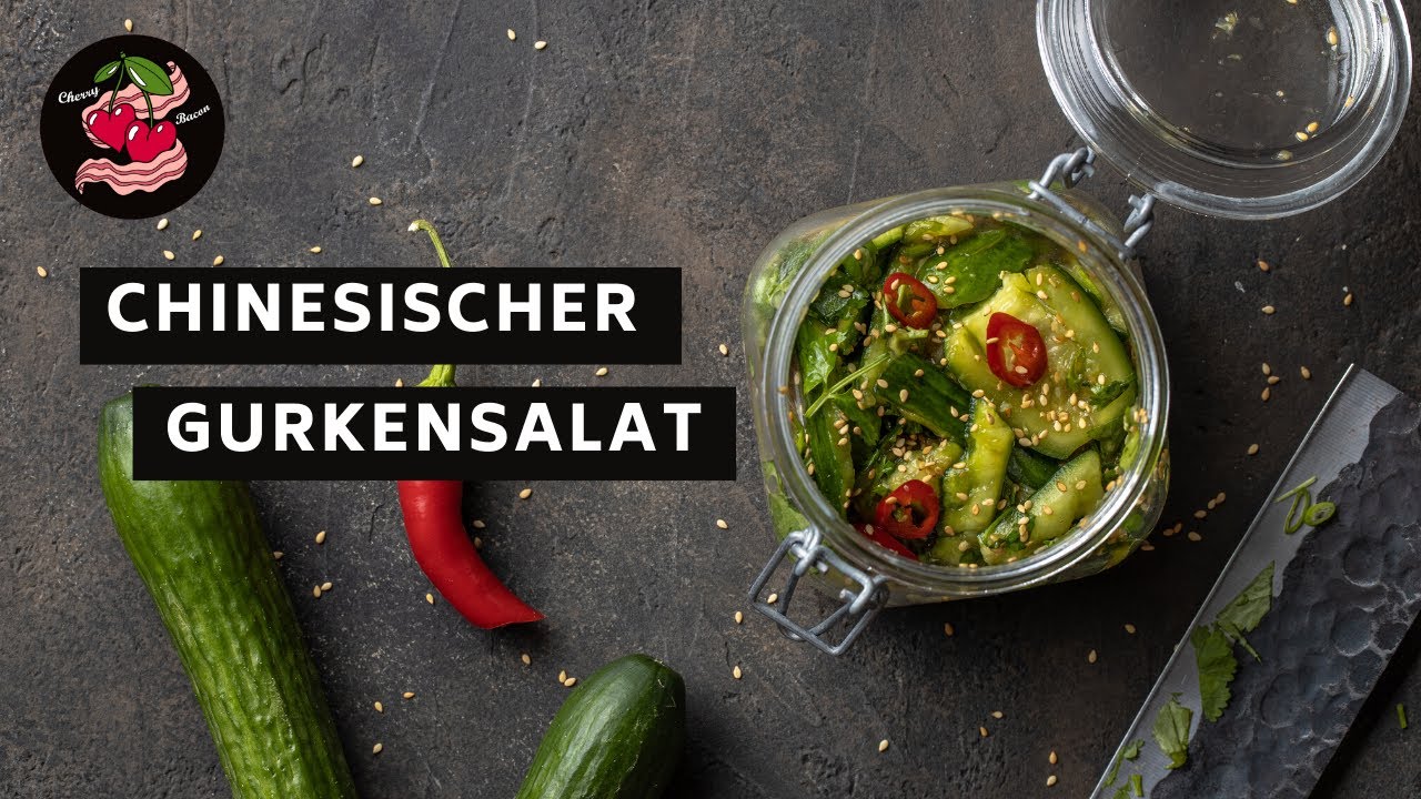 Chinesischer Gurkensalat / Zerschlagene Gurken / Vegan