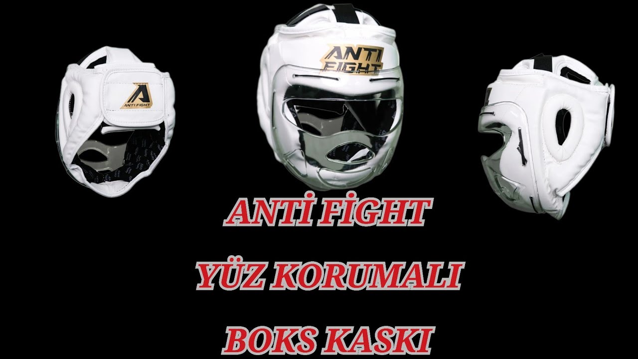 ANTI FIGHT Yüz Korumalı Boks Kaskı