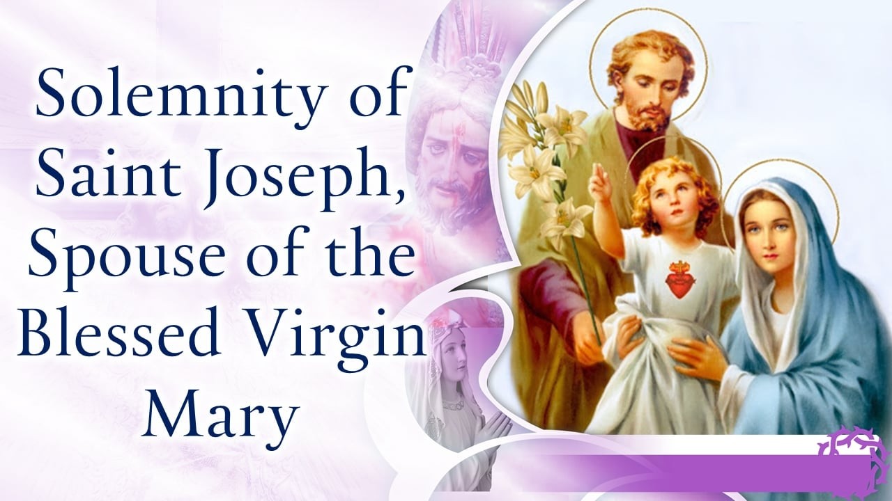 Vespers & 6:00 PM Anticipated Mass on the Solemnity of St Joseph, Spouse of the Blessed Virgin Mary.