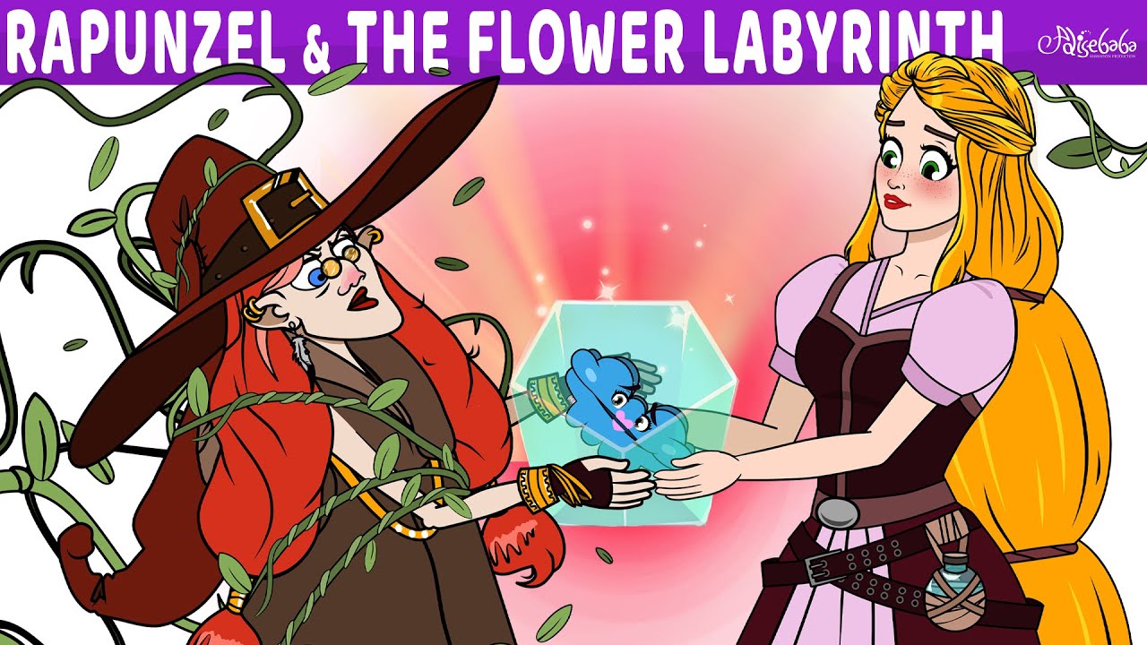 Rapunzel and The Flower Labyrinth | Bedtime Stories for Kids in English | Fairy Tales