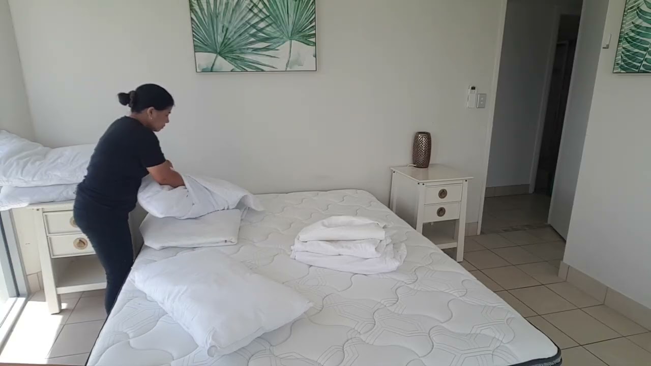 Changing bed protectors as part of the house keeping routine 