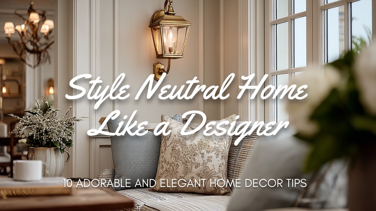 🕊️ How to Style a Neutral Home Like a Designer : Elegant & Easy Tips!