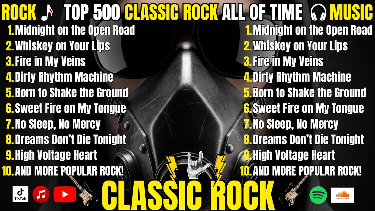 🎶 FULL PLAYLIST 1 HOURS Classic Rock Essentials | Top 500 Songs Collection