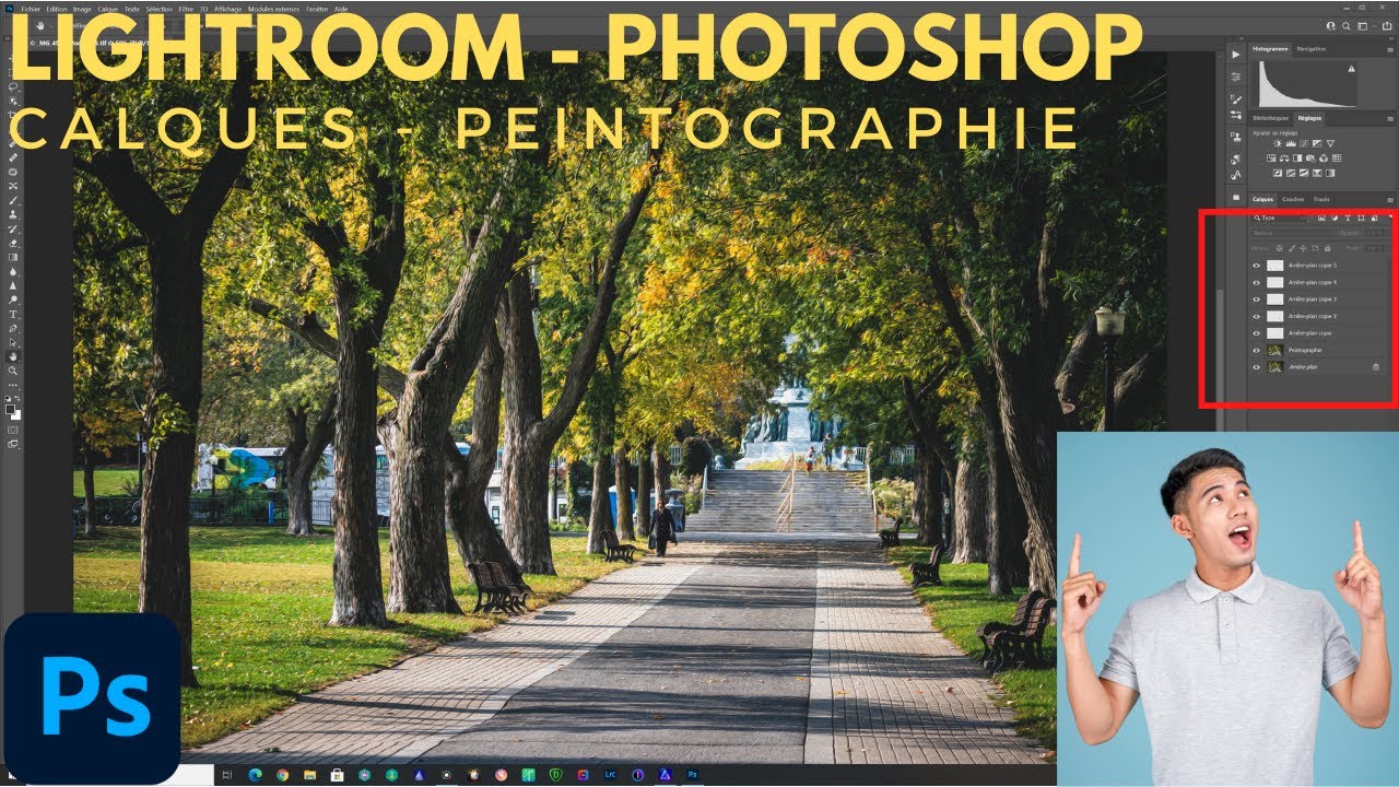 De LIGHTROOM vers PHOTOSHOP | Maîtriser les CALQUES