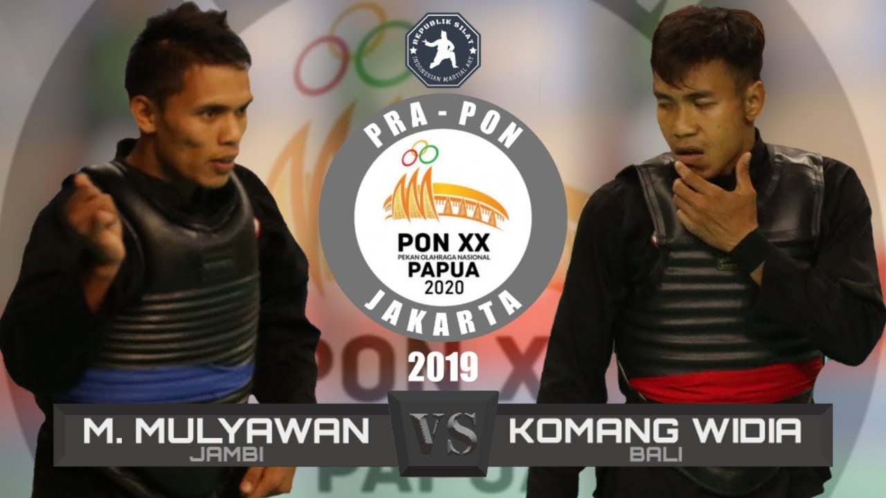 FINAL PRA PON 2019 - KOMANG WIDIA MAHARDIKA (BALI) vs MUHAMMAD MULYAWAN (JAMBI) - KELAS D PUTRAELAS