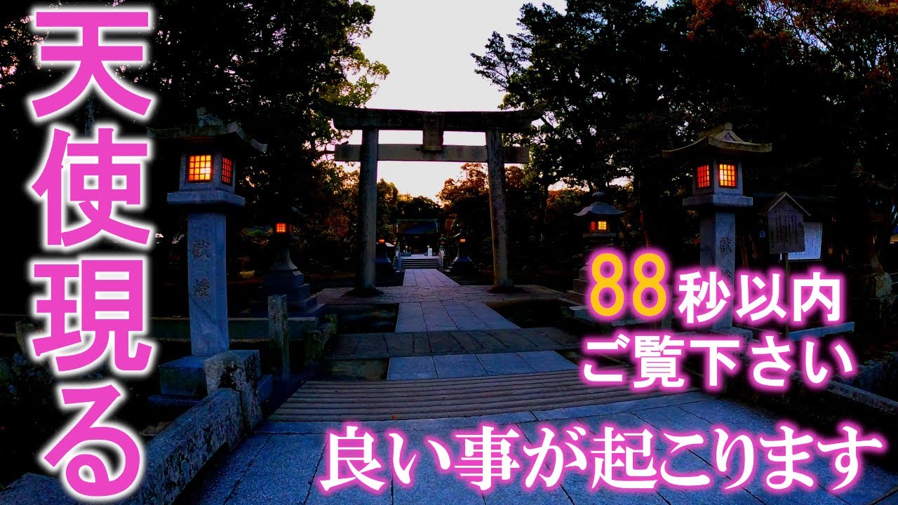 ⚠️強力注意※天使様の姿を見れたらとんでもない強運です。次々と良い事が起こり始めます。もし逃したら二度とありません｜夜明けの宗像大社遠隔参拝122