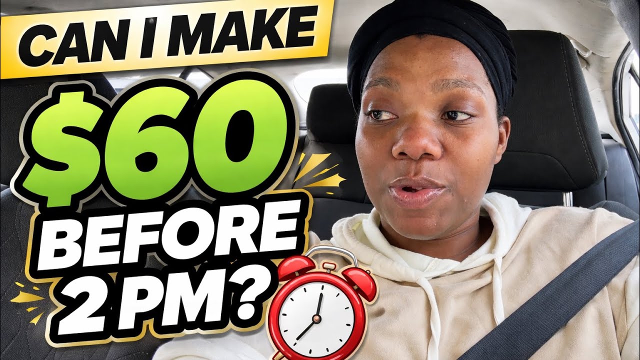 A Realistic Gig Work Day | Trying to Make $60 Before 2 PM