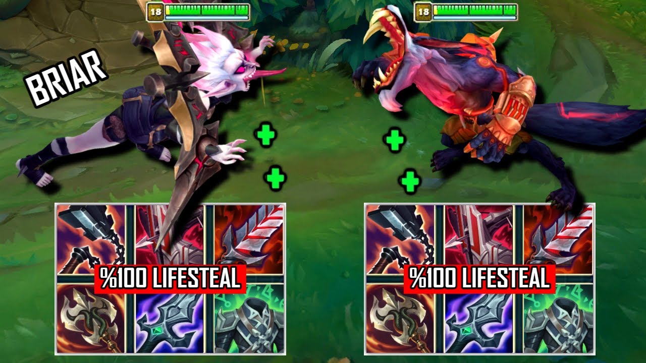 LIFESTEAL BRIAR vs LIFESTEAL WARWICK FULL BUILD FIGHTS & Best Moments!