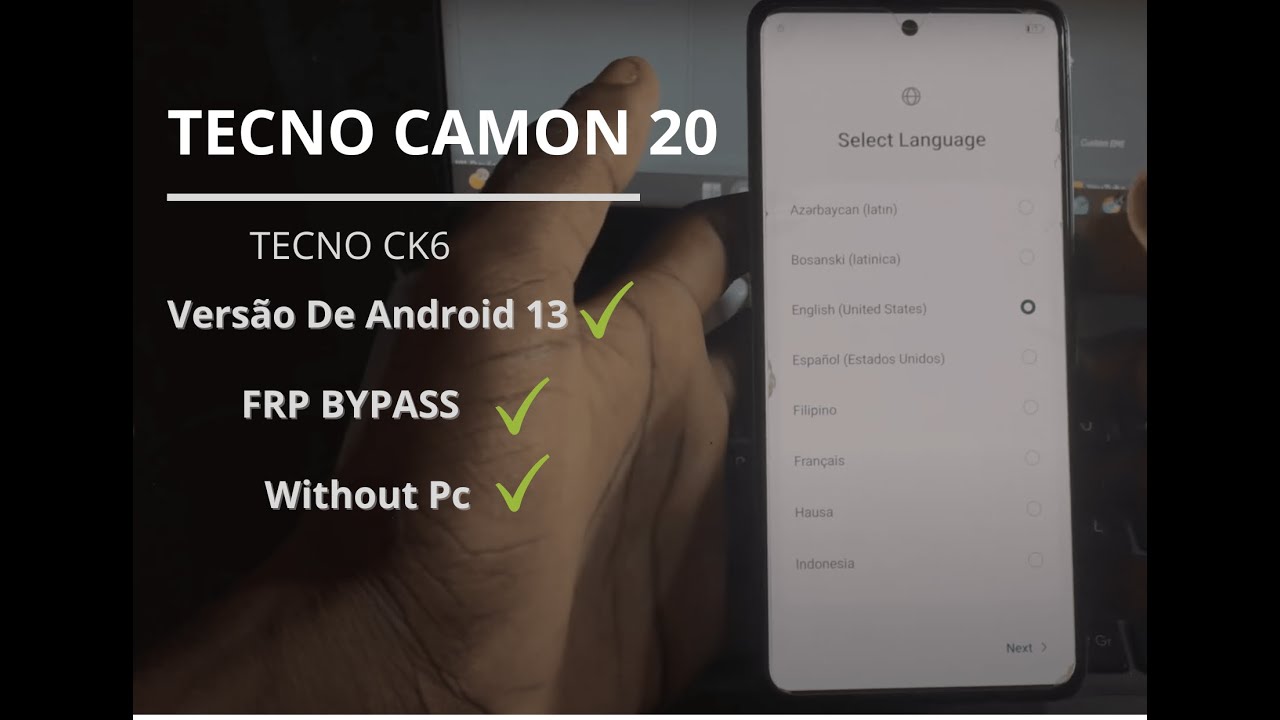 Desbloqueie Sua Conta Google em Minutos no Tecno Camon 20