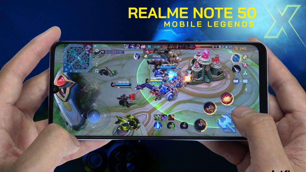 realme Note 50 Mobile Legends Gaming test MLBB | Unisoc Tiger T612, 90Hz Display