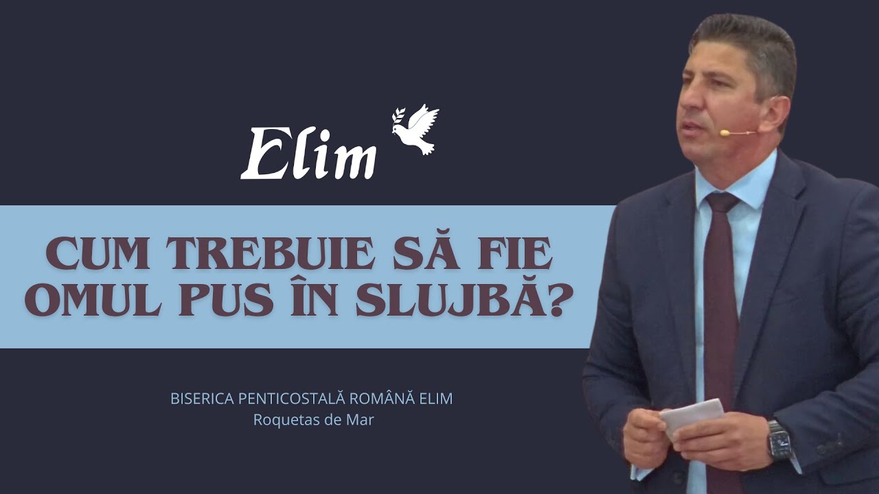 Cum trebuie să fie omul pus în slujbă? - Păstor Radu Galea - 18.01.2026