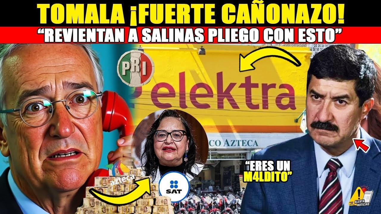 CLAUDIA LE QUITARÁ ELEKTRA Y BANCO AZTECA A SALINAS PLIEGO PORQUE LE ROBAN A LOS MEXICANOS?