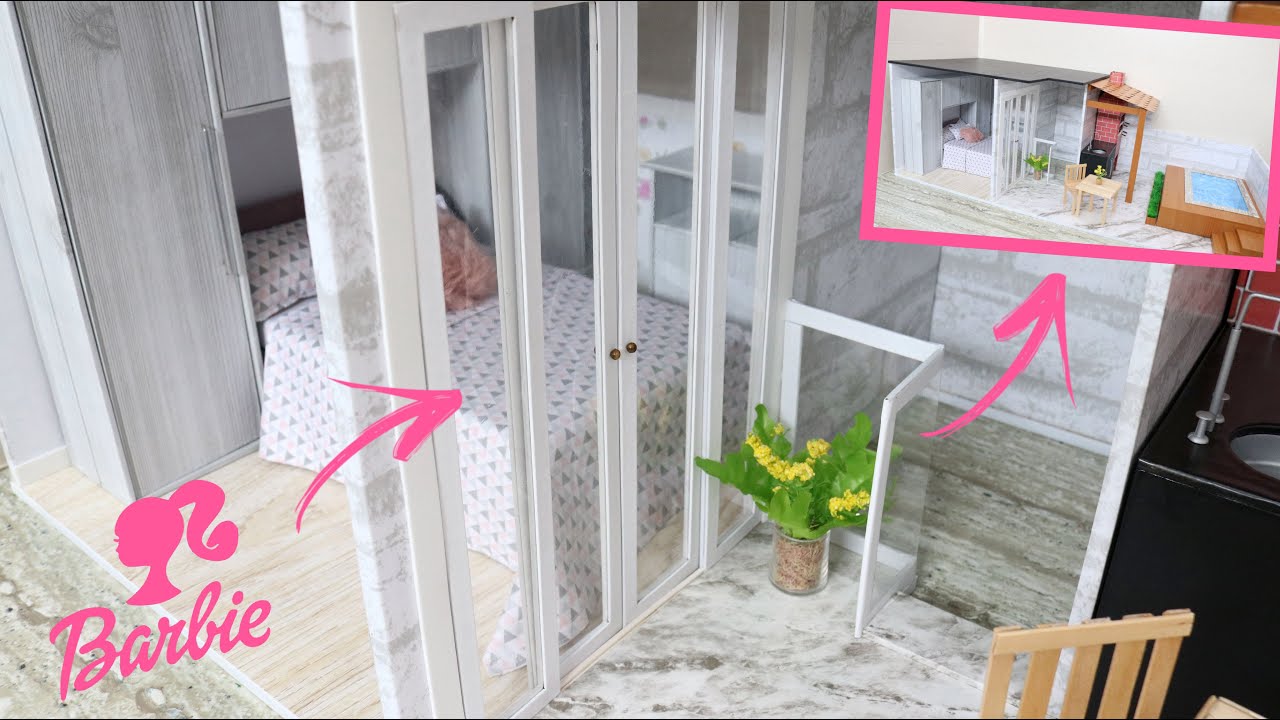 COMO FAZER PORTA DE CORRER PARA A CASA DA BARBIE