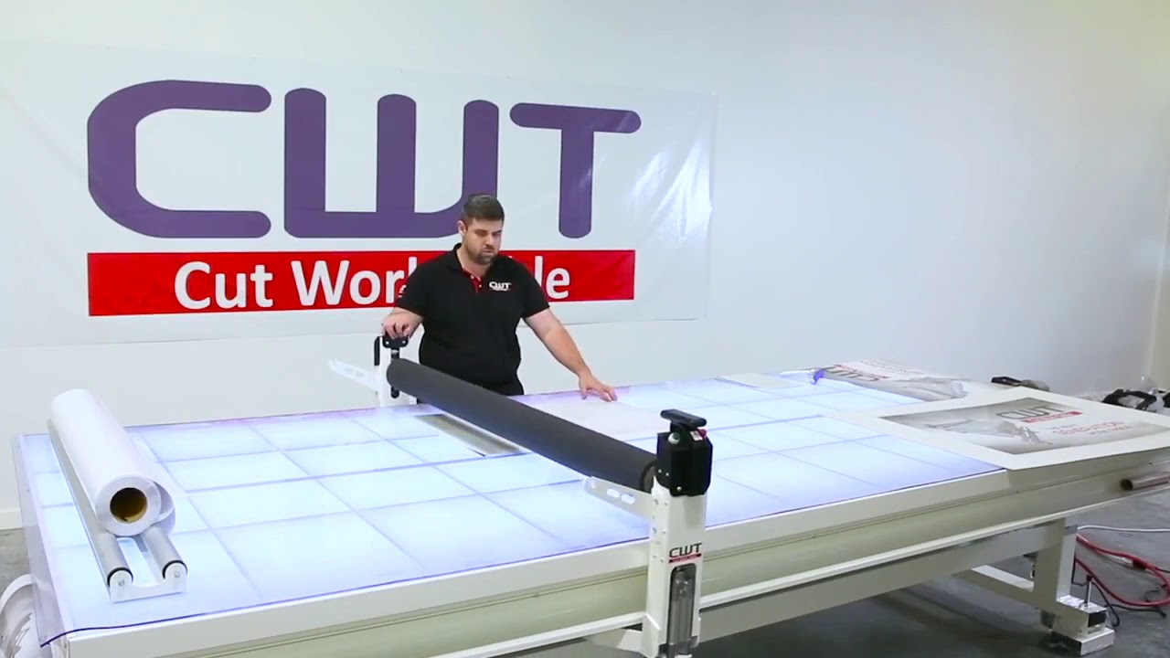 CWT Graphics - Flatbed Vinyl Mounting Applicator.