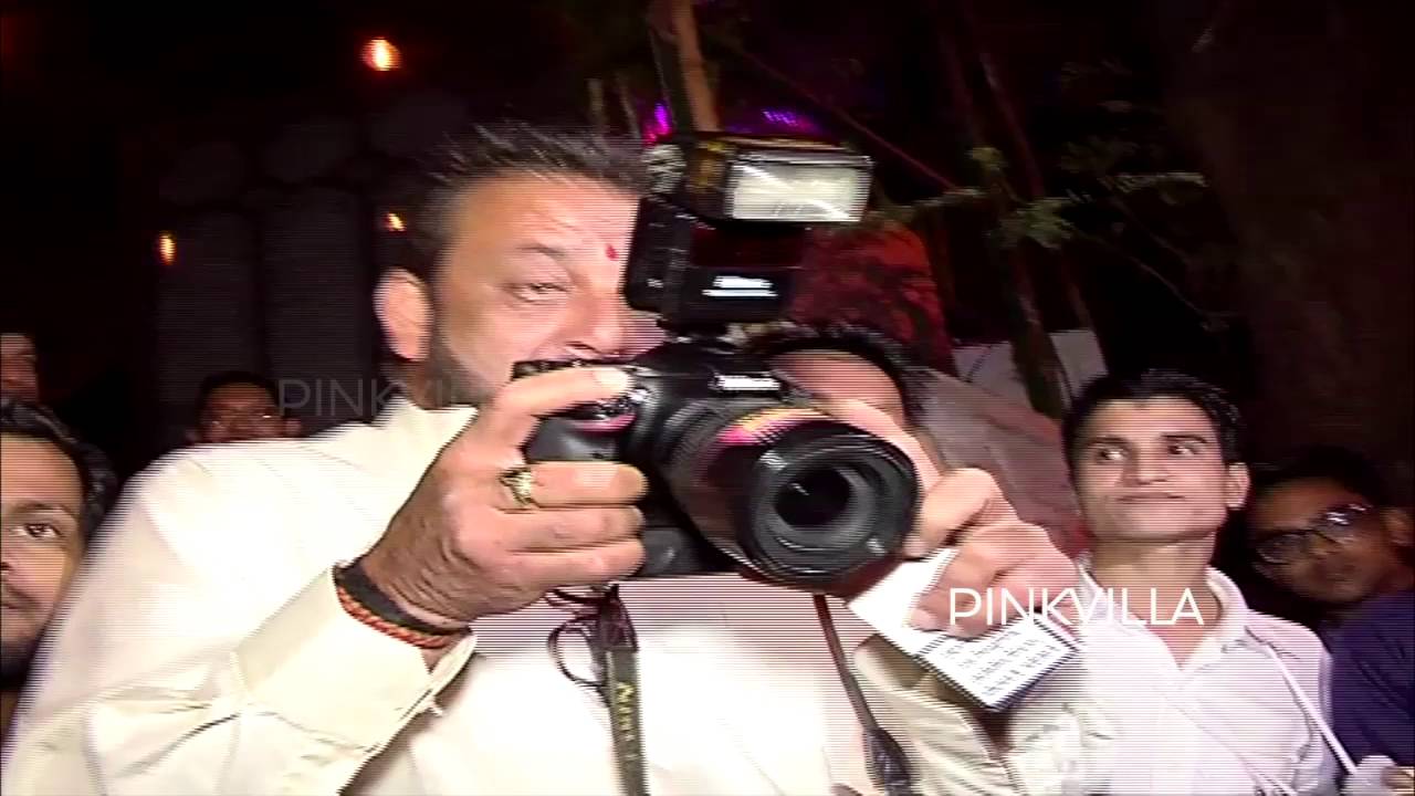 Spotted:  Sanjay Dutt with Manyata on a dinner date!